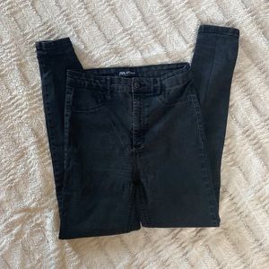 Zara High-waisted Skinny Black Jeans
